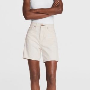 NEW Rag & Bone Maya High-Rise 6" Short - Ecru